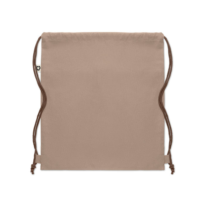 Recycled Cotton Drawstring Bag with Natural Cord