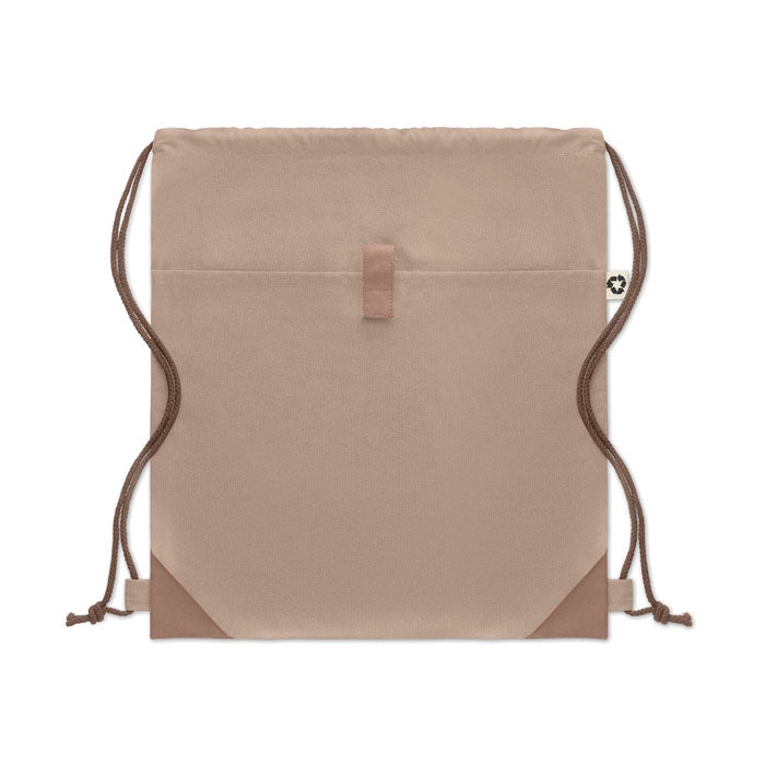 Recycled Cotton Drawstring Bag with Natural Cord