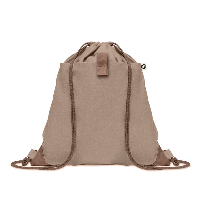 Recycled Cotton Drawstring Bag with Natural Cord