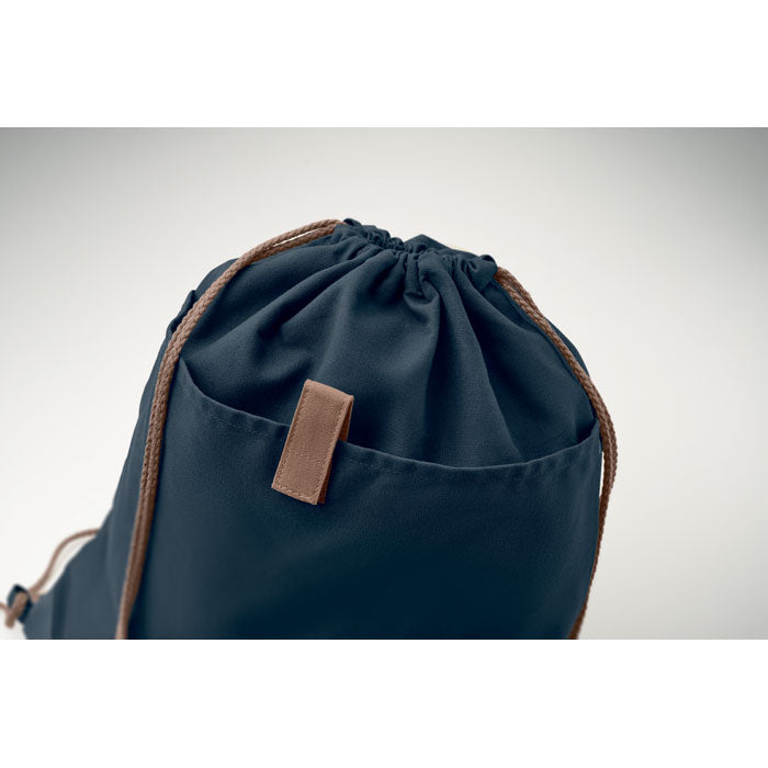 Recycled Cotton Drawstring Bag with Natural Cord
