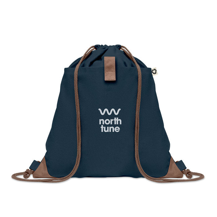 Recycled Cotton Drawstring Bag with Natural Cord