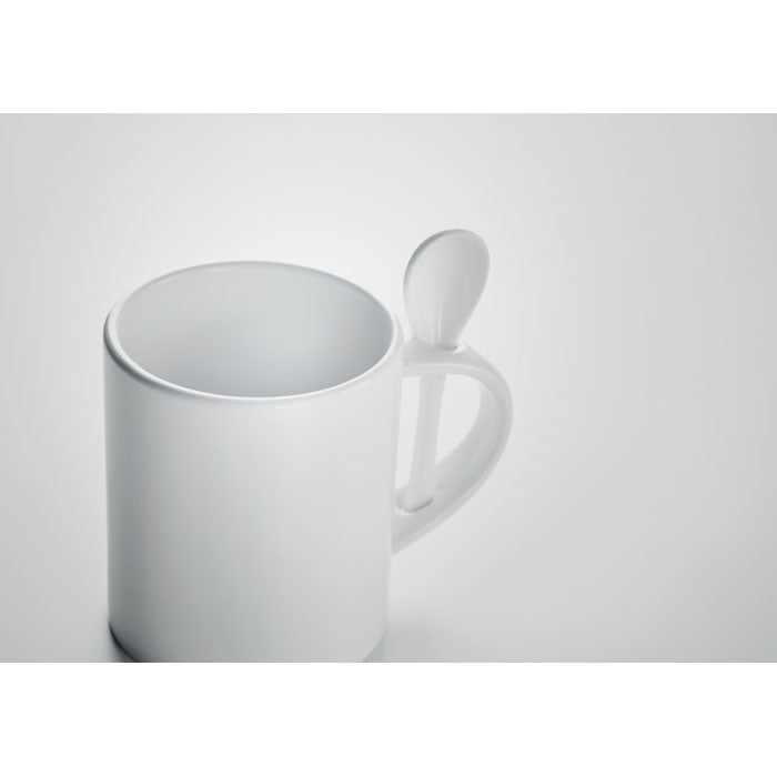 Ceramic Mug with Spoon