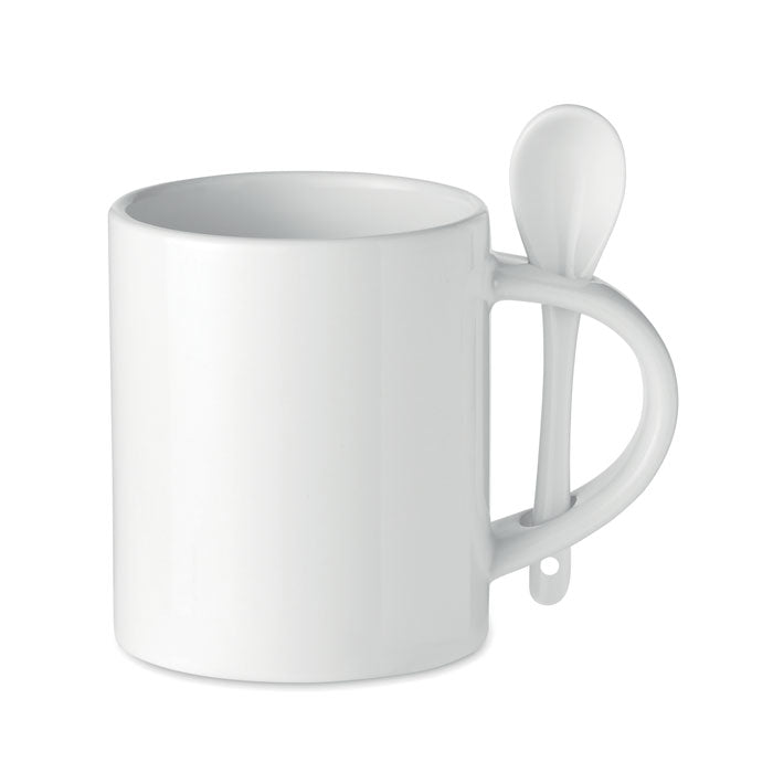 Ceramic Mug with Spoon