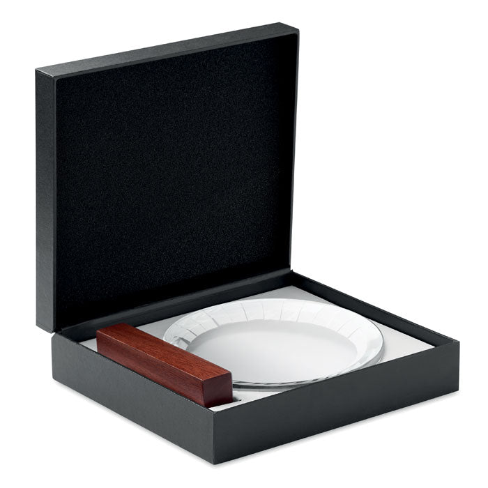 Round Crystal Award Plaque