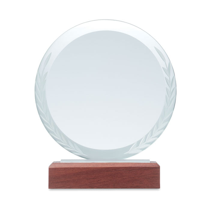 Round Crystal Award Plaque