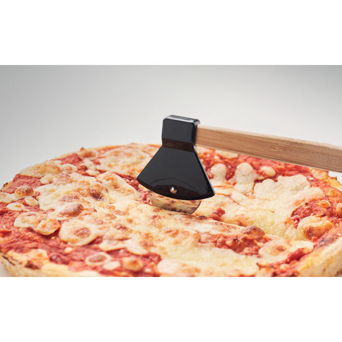 Pizza Cutter with Bamboo Handle