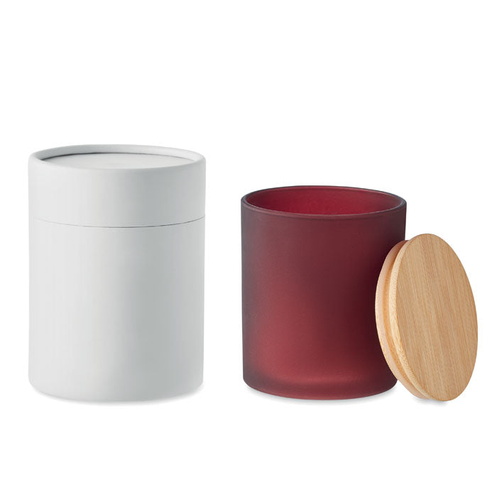 Plant Based Wax Candle in Frosted Glass Jar