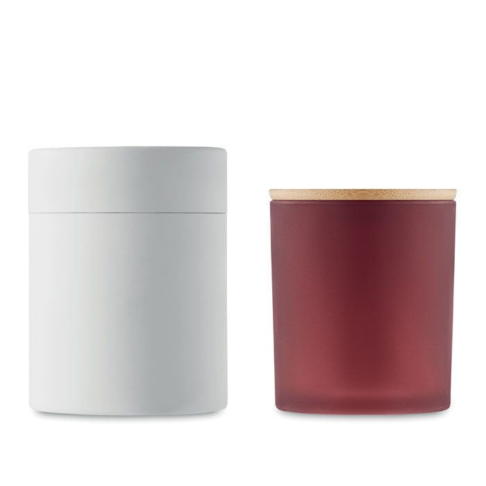 Plant Based Wax Candle in Frosted Glass Jar