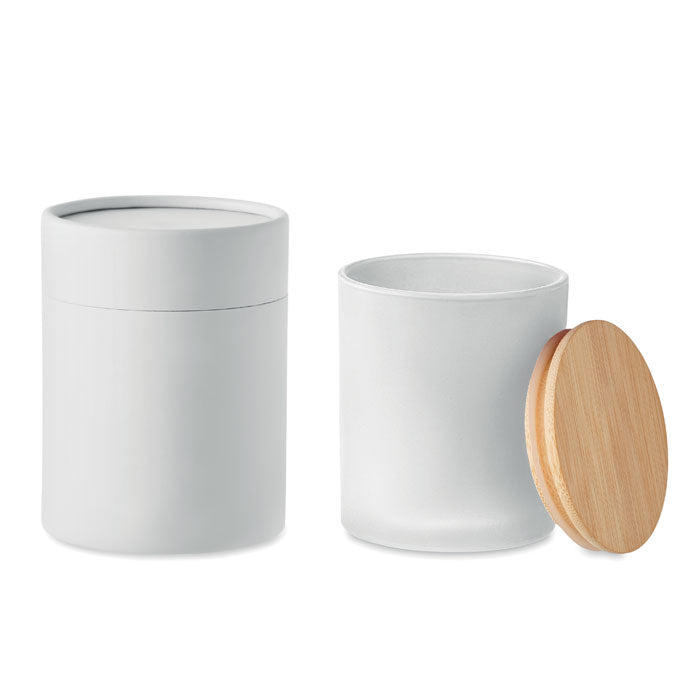 Plant Based Wax Candle in Frosted Glass Jar