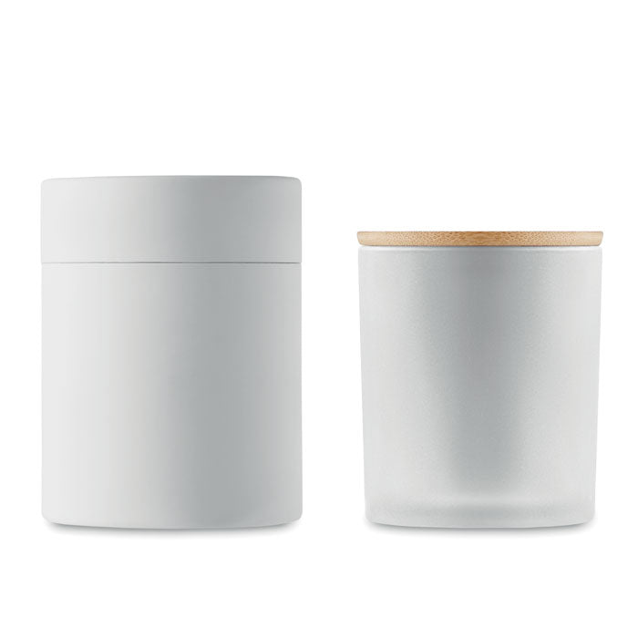 Plant Based Wax Candle in Frosted Glass Jar