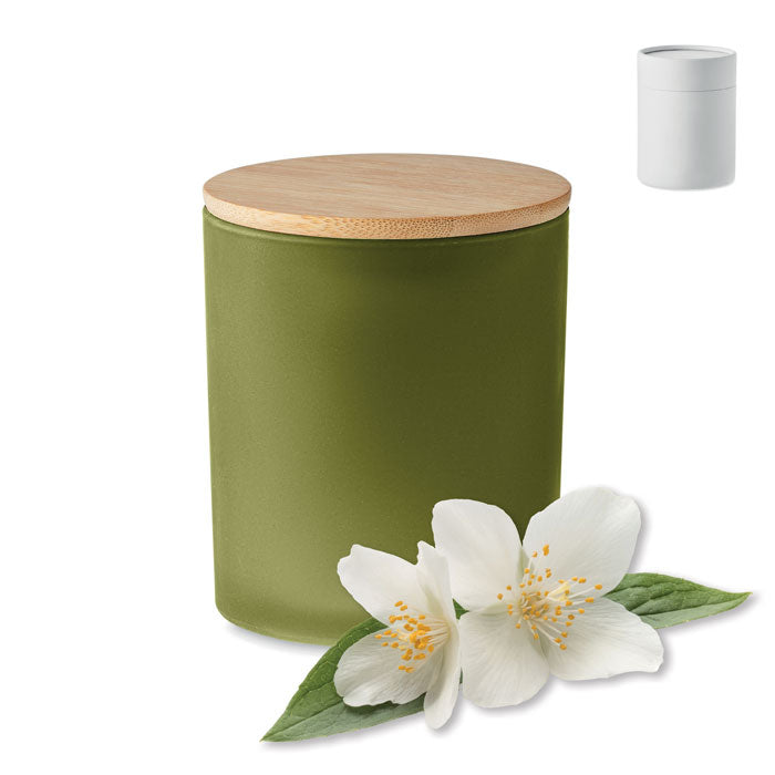 Plant Based Wax Candle in Frosted Glass Jar