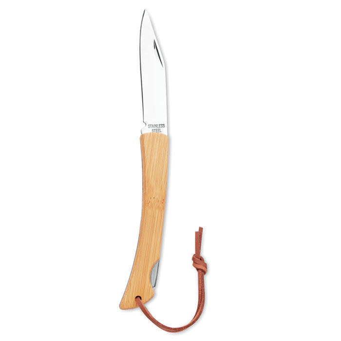 Foldable Knife in Bamboo
