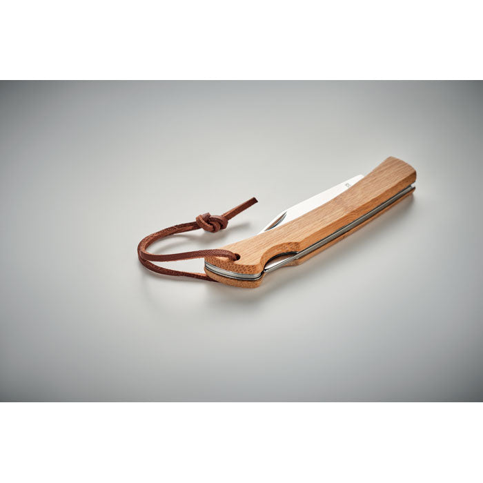 Foldable Knife in Bamboo