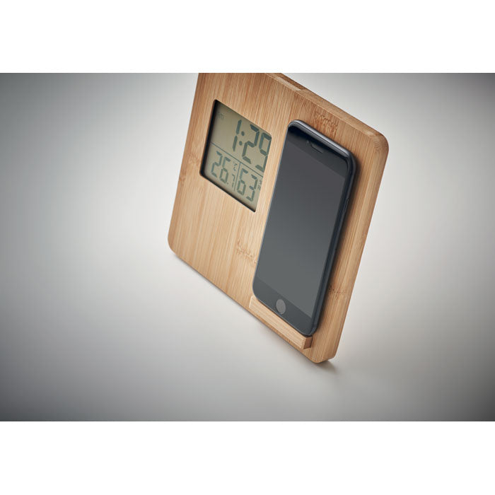 Bamboo Weather Station Wireless Charger