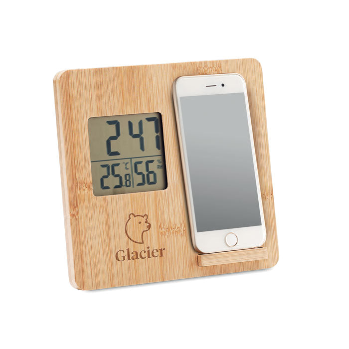 Bamboo Weather Station Wireless Charger