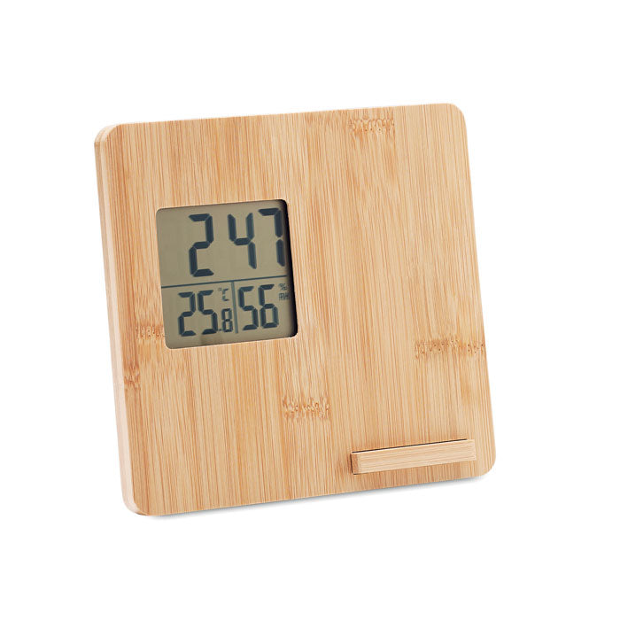 Bamboo Weather Station Wireless Charger