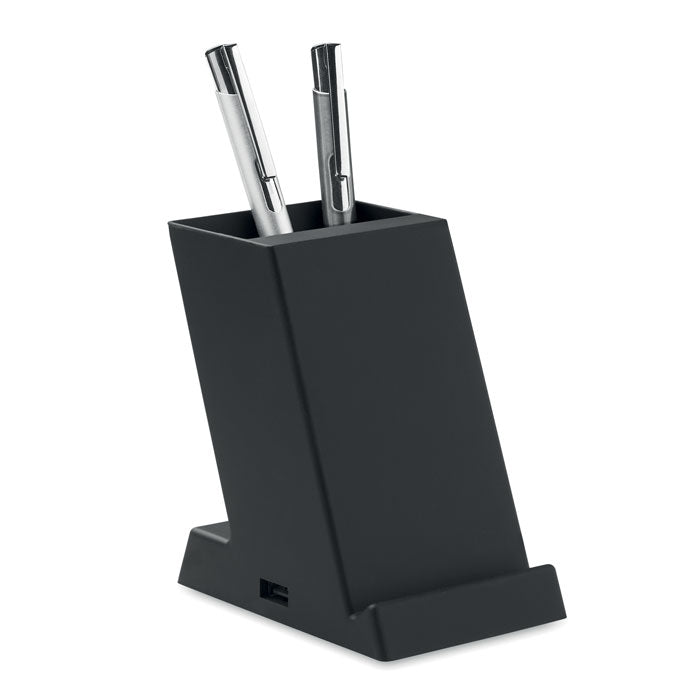 Dual Coil Wireless Charger with Pen Holder
