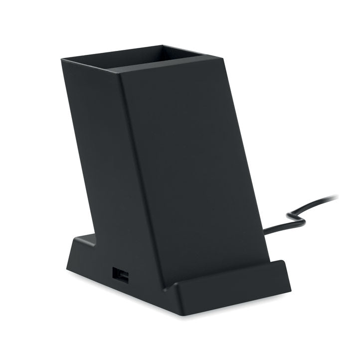 Dual Coil Wireless Charger with Pen Holder