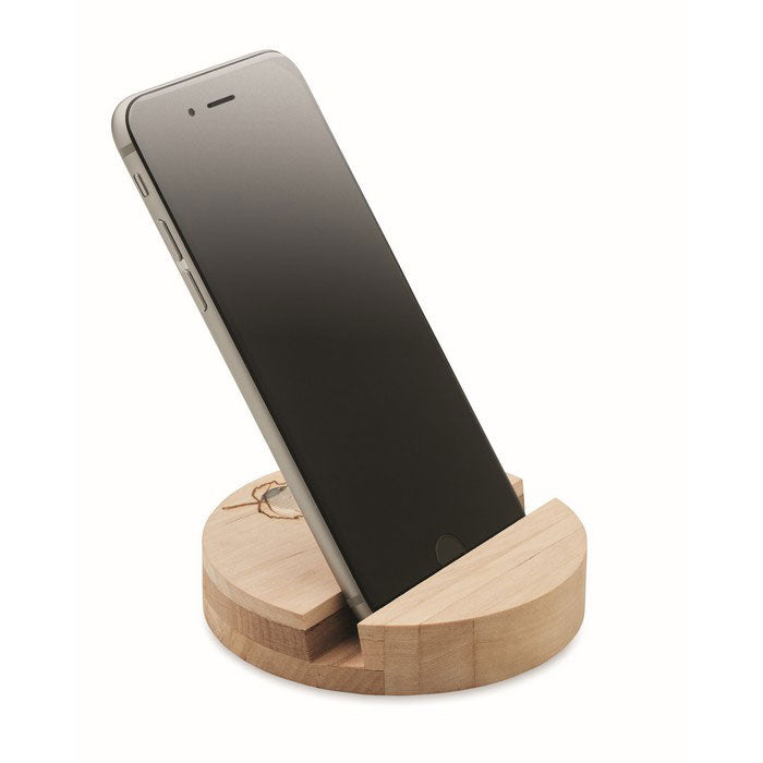Birch Wood Phone Stand with Seeds