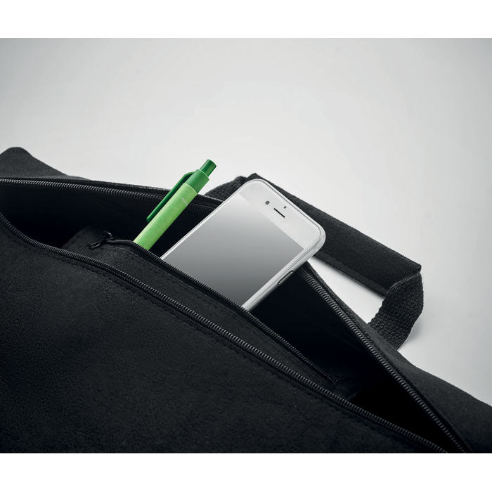 Felt Zippered Laptop Briefcase