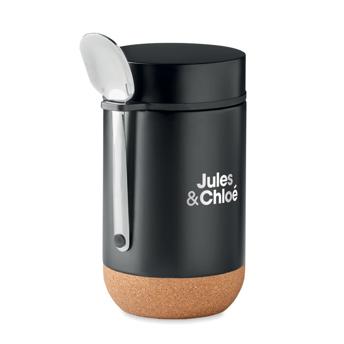Double Walled Storage Jar with Cork Base