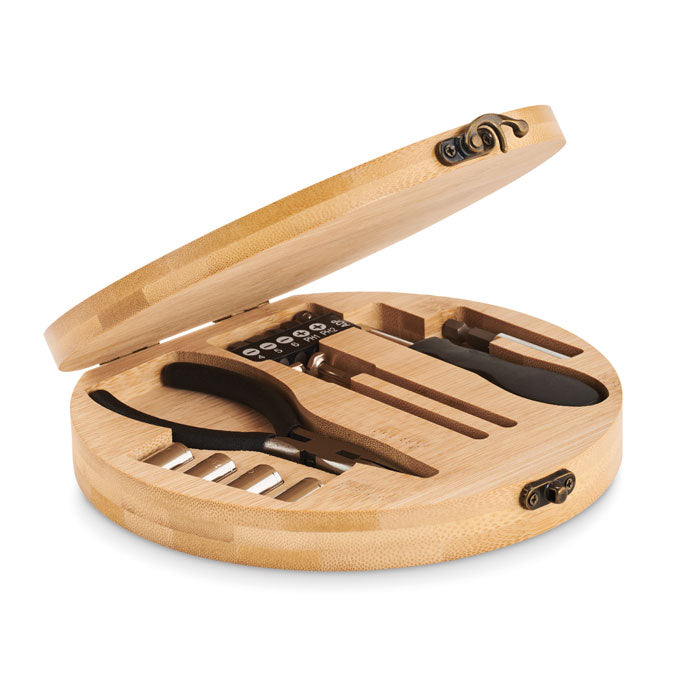 15 Piece Tool Set in Bamboo Case