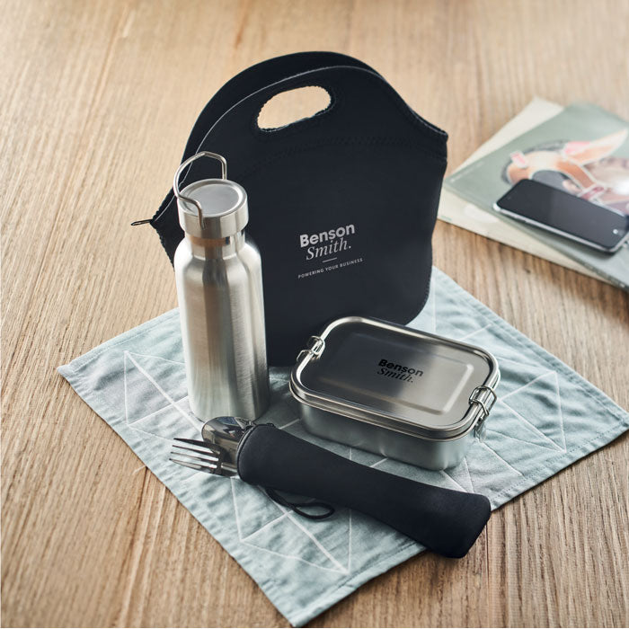 Stainless Steel Lunch Set in Bag