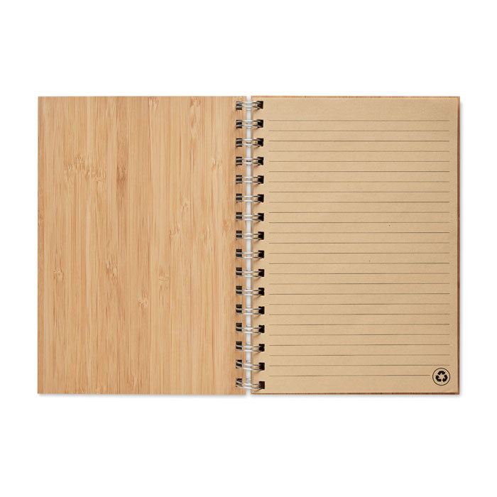 A5 Ring Bound Bamboo Notebook