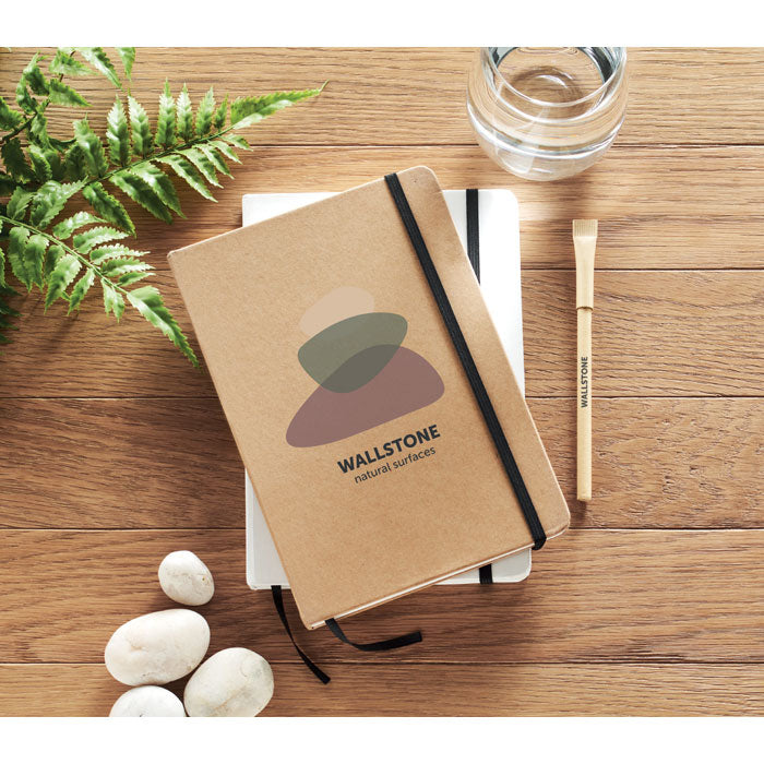 A5 Case Bound Notebook with Recycled Carton Cover