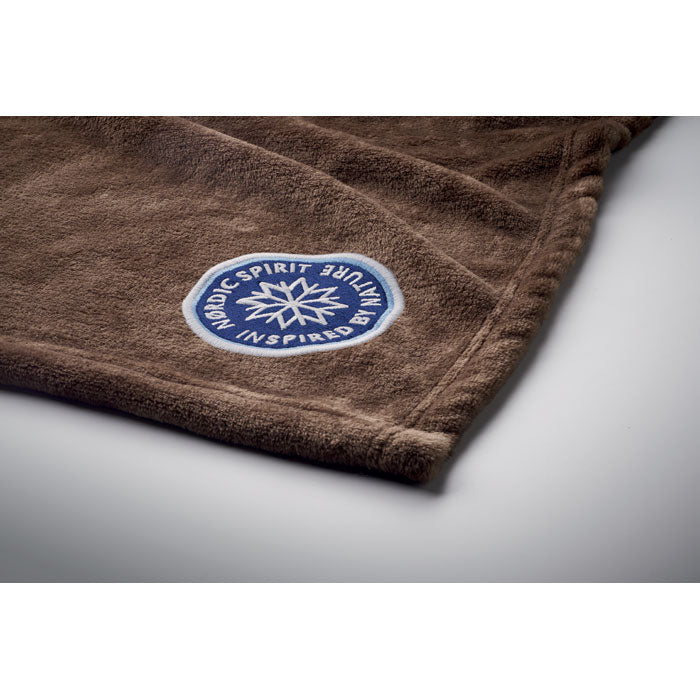 Flannel Fleece Blanket Wrapped in Ribbon