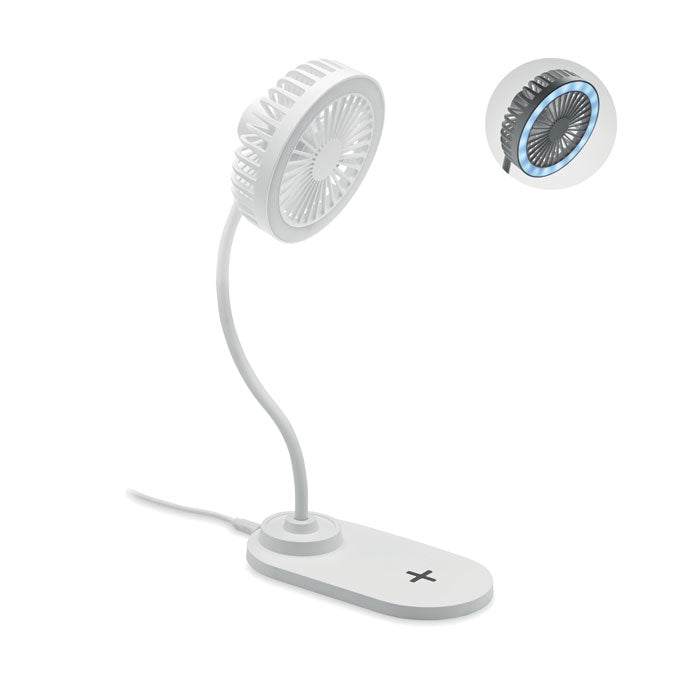 Desktop Charger Fan with LED Light