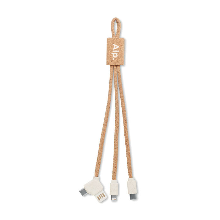 3-in-1 Cork Charging Cable
