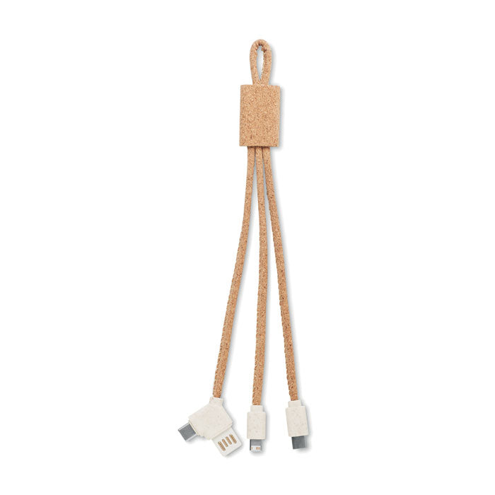 3-in-1 Cork Charging Cable