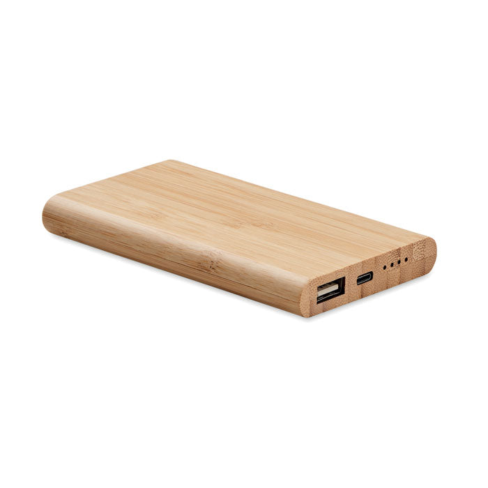 4000 mAh Bamboo Powerbank