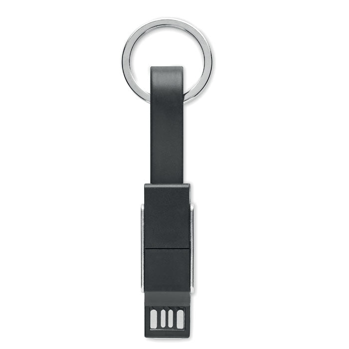 Keyring with 4-in-1 Charging Cable