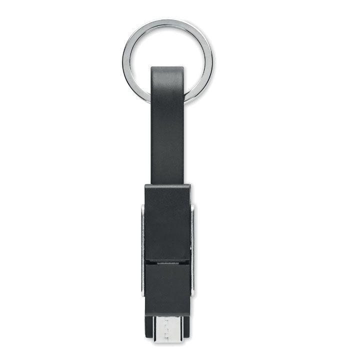 Keyring with 4-in-1 Charging Cable