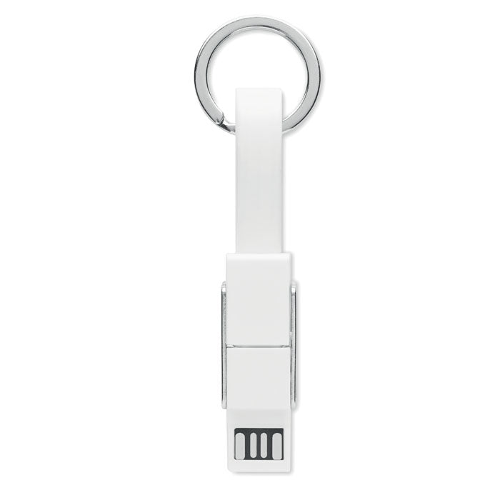 Keyring with 4-in-1 Charging Cable