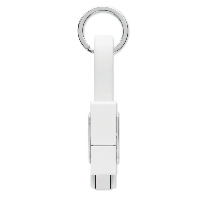 Keyring with 4-in-1 Charging Cable
