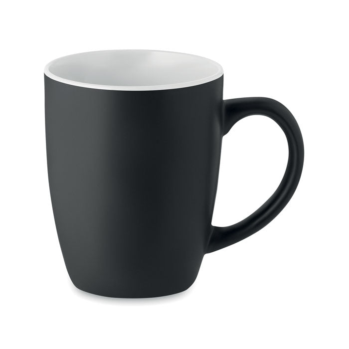 Two Tone Matte Black Ceramic Mug