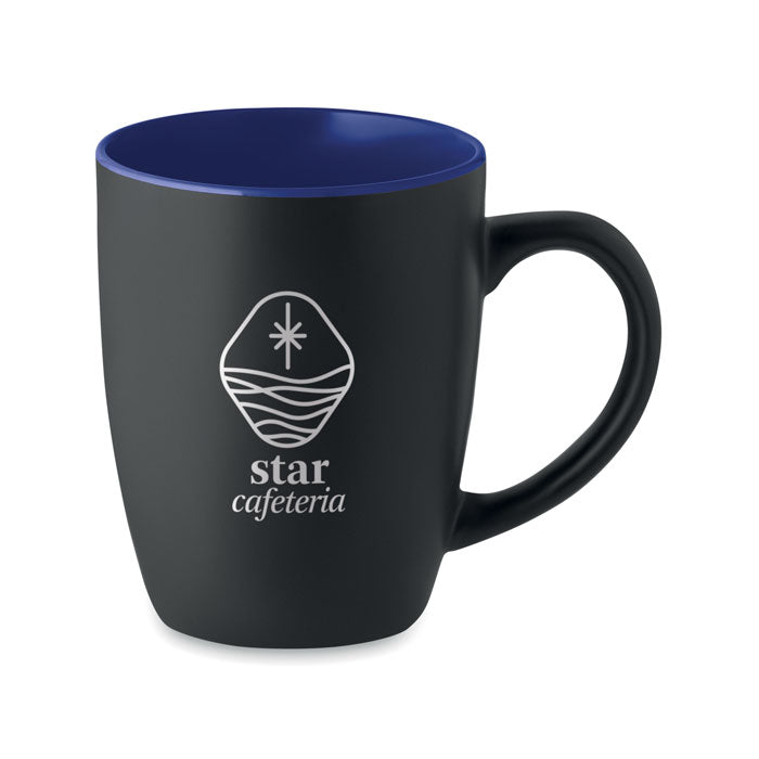 Two Tone Matte Black Ceramic Mug
