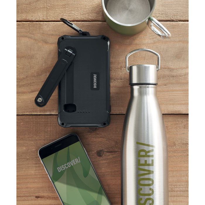 8000 mAh Solar Dynamo Powerbank