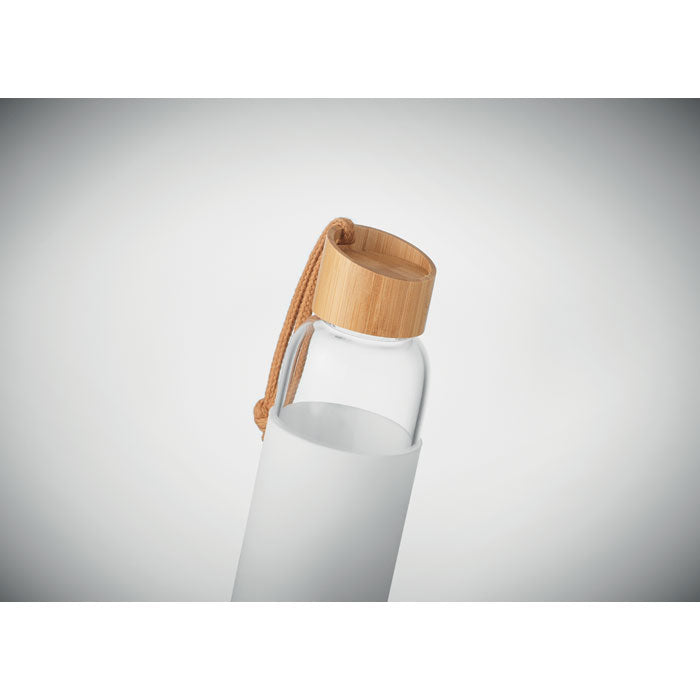 Glass Drinks Bottle in Silicone Pouch