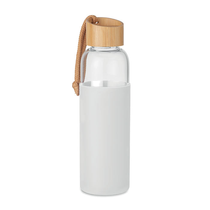 Glass Drinks Bottle in Silicone Pouch