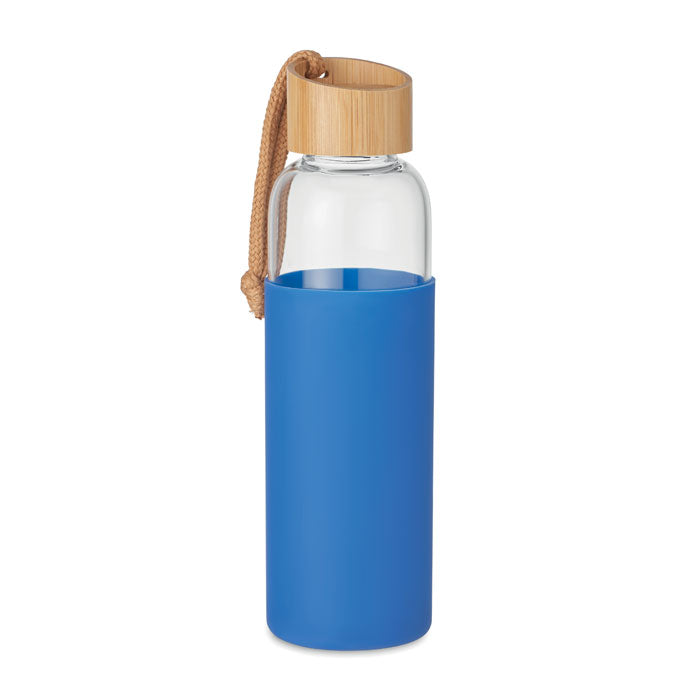 Glass Drinks Bottle in Silicone Pouch