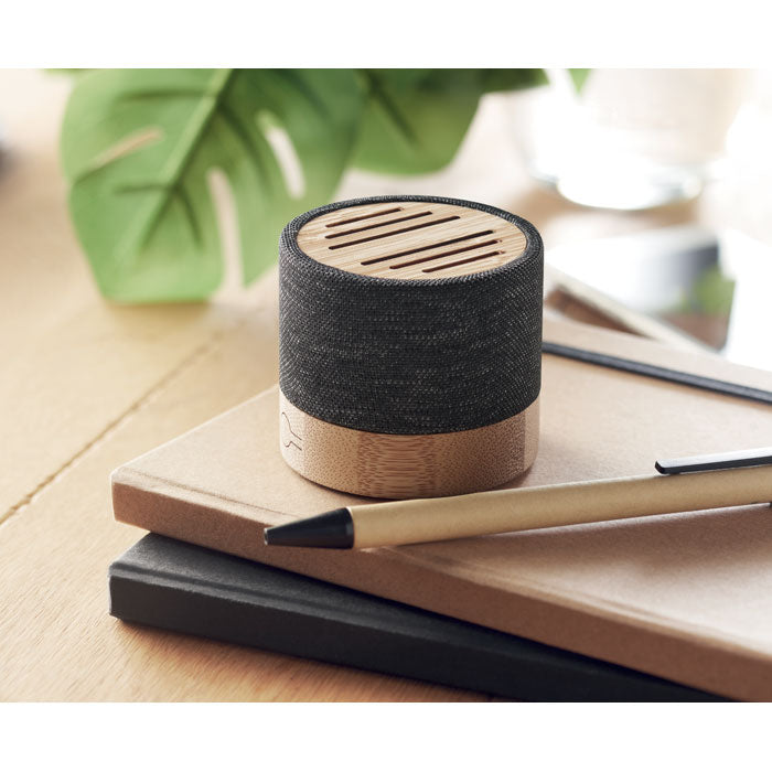 Bamboo Wireless Speaker and USB Cable