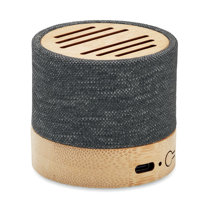 Bamboo Wireless Speaker and USB Cable