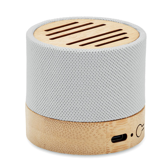 Bamboo Wireless Speaker and USB Cable
