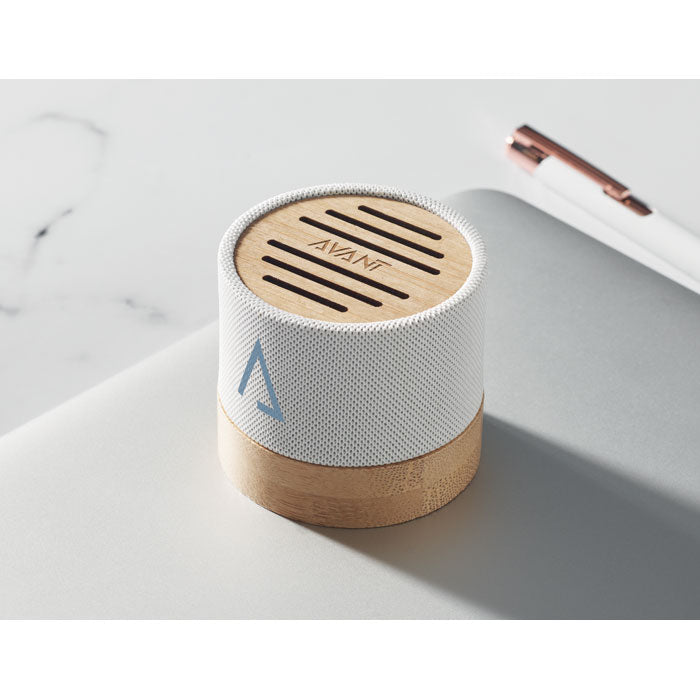 Bamboo Wireless Speaker and USB Cable