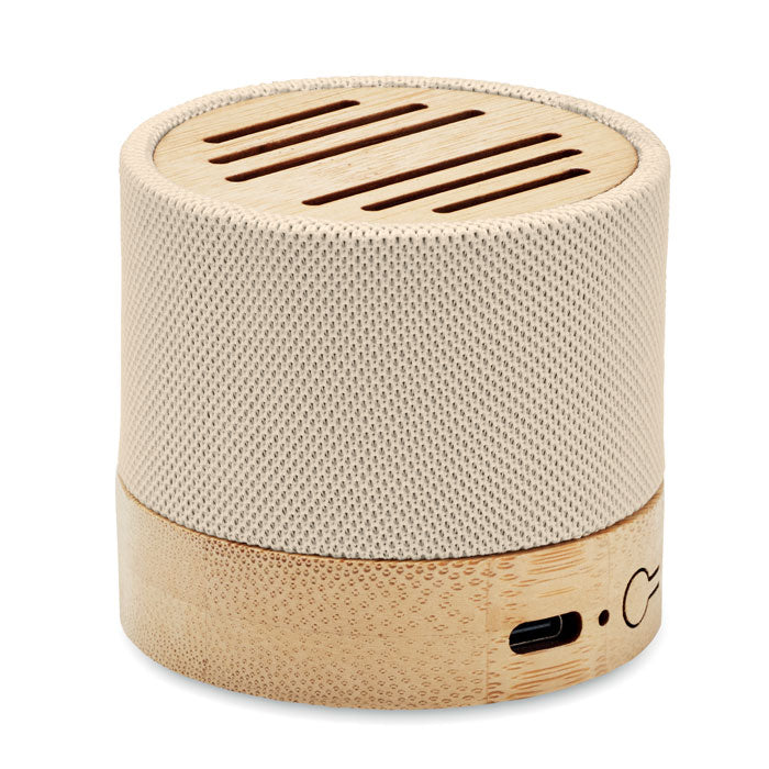 Bamboo Wireless Speaker and USB Cable