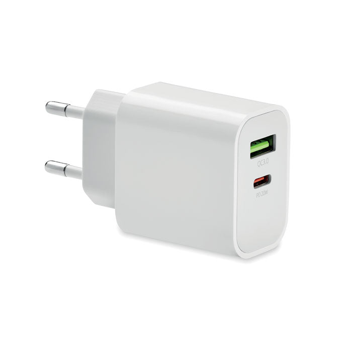 18W USB Charger to EU Wall Adapter